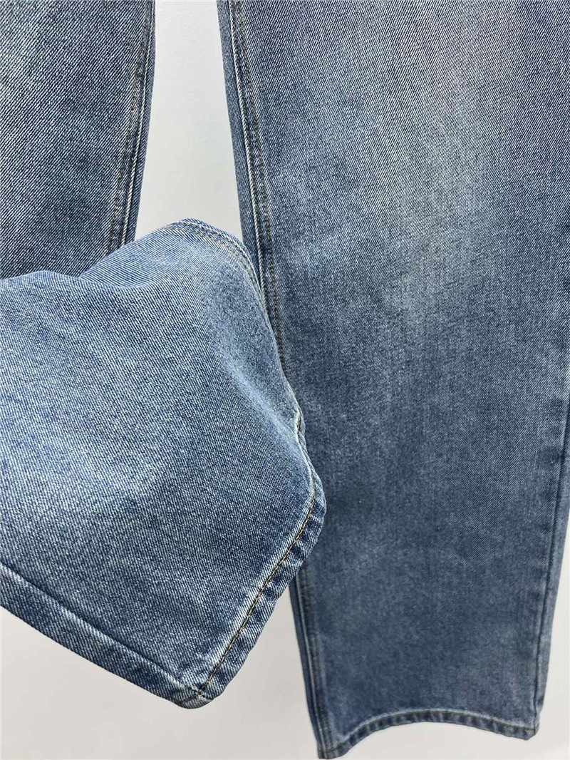 M1um1u waist gold button wide leg pants