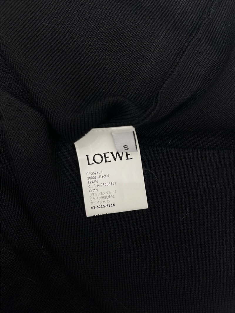 L0ew* rolled hem colorblock embroidered logo tank top