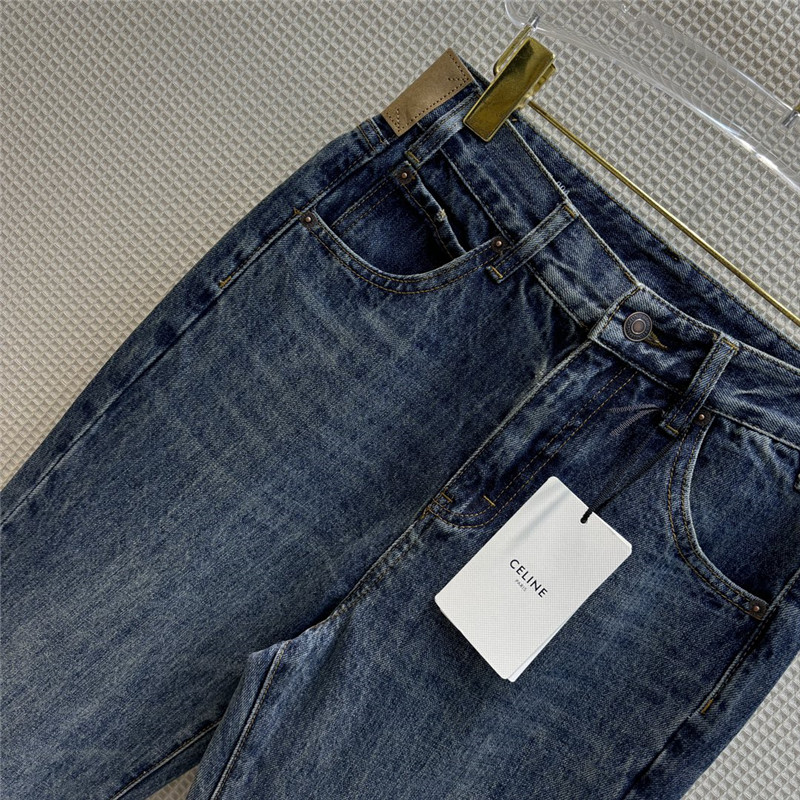 Ce1i*e classic washed retro micro-flared pants