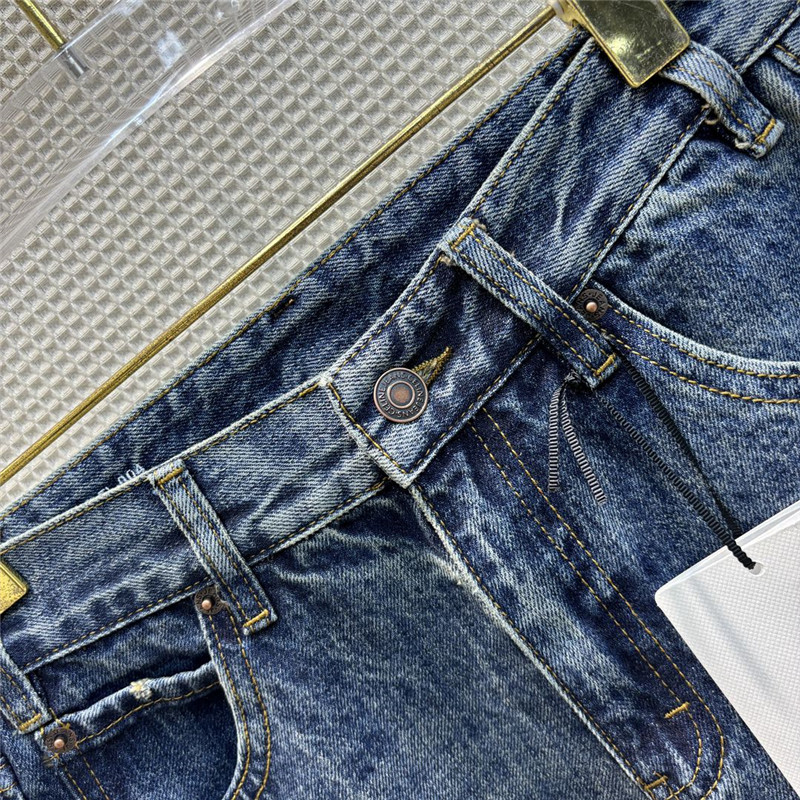 Ce1i*e classic washed retro micro-flared pants