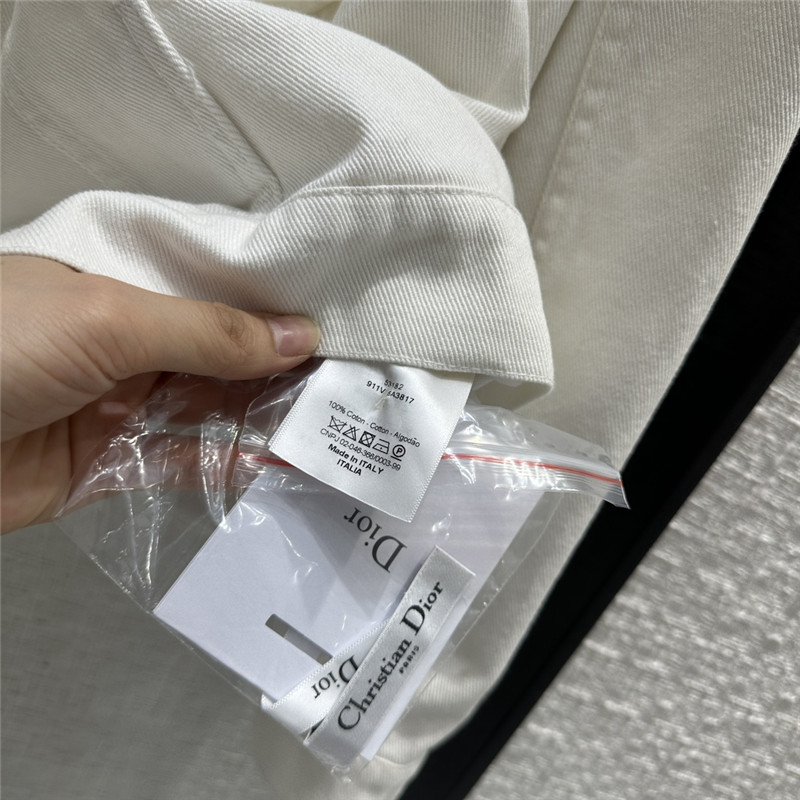 D10r eiffel tower printed washed denim jacket