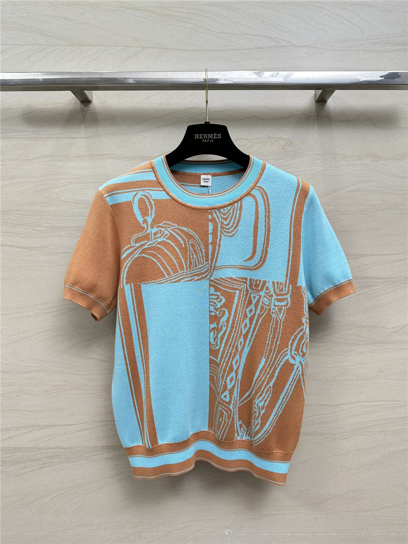 H**me5 new color matching knitted wool top