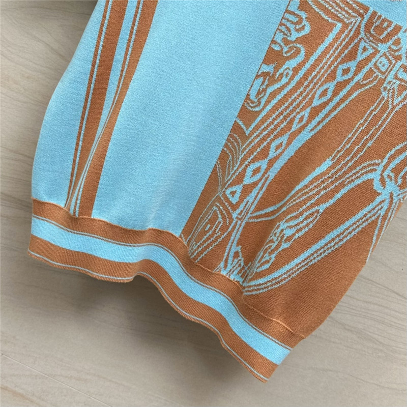 H**me5 new color matching knitted wool top