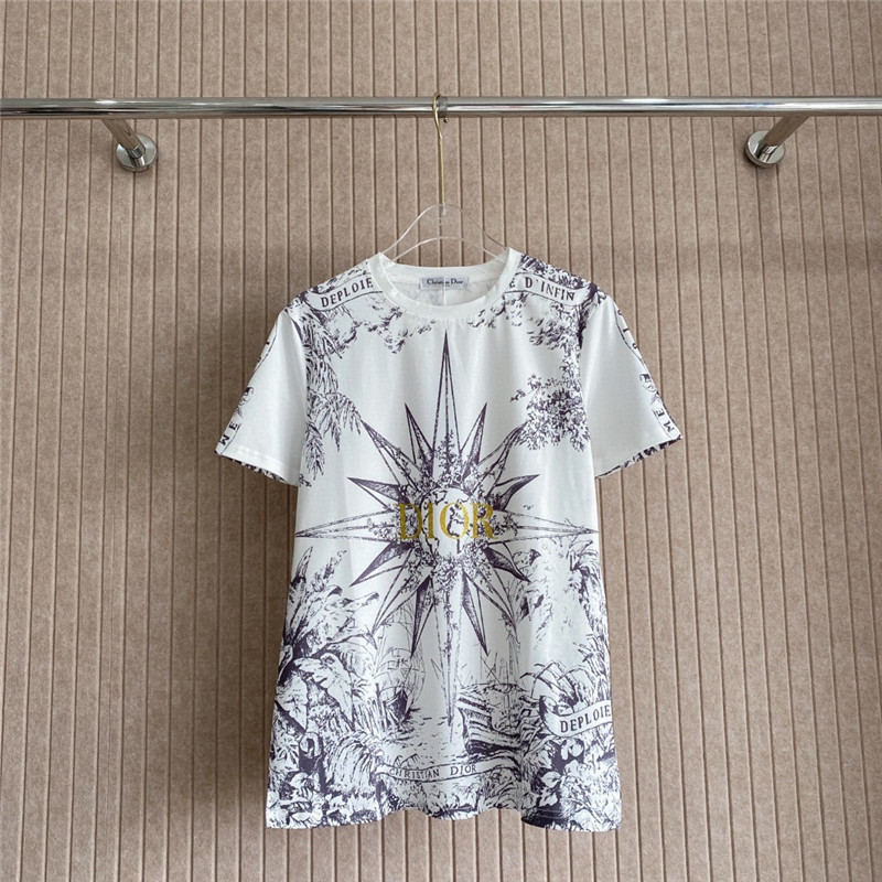 D10r contrast print short-sleeved t-shirt