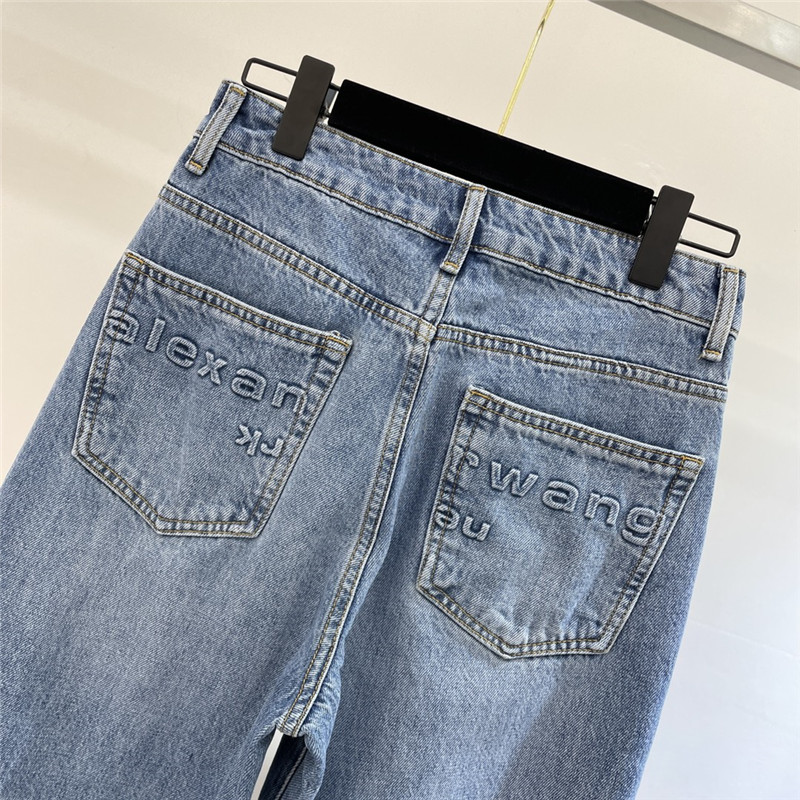 A1exa*der wang early spring new denim trousers