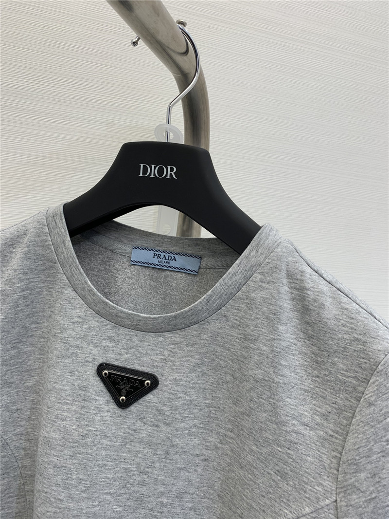 Pra*a round neck short sleeve dress