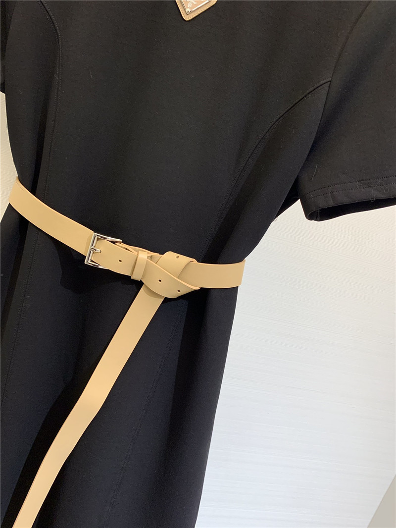 Pra*a round neck short sleeve dress