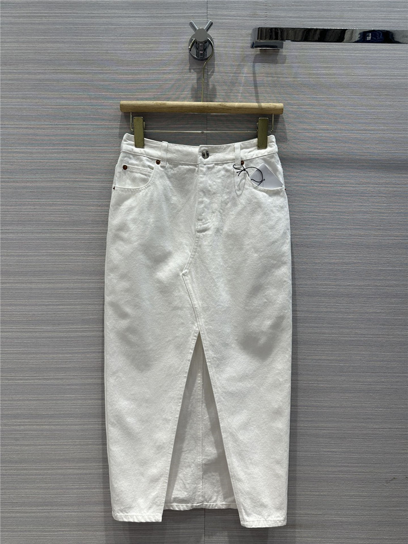 A1exa*der wang denim long skirt