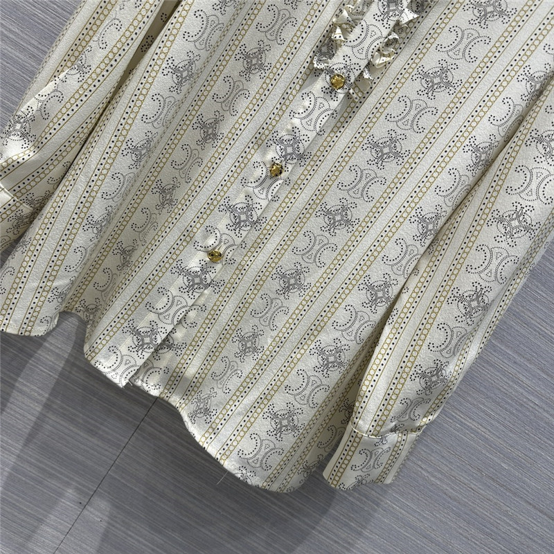 Ce1i*e french elegant silk shirt