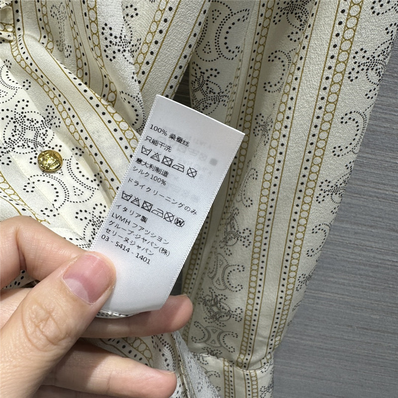 Ce1i*e french elegant silk shirt