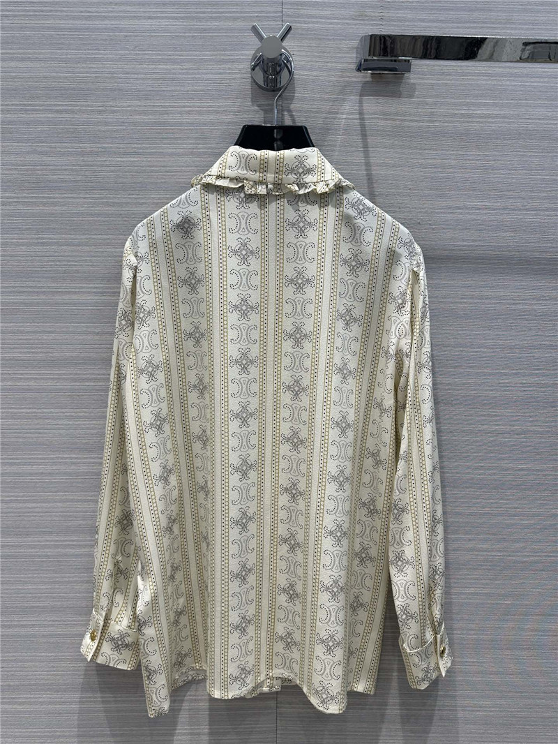 Ce1i*e french elegant silk shirt