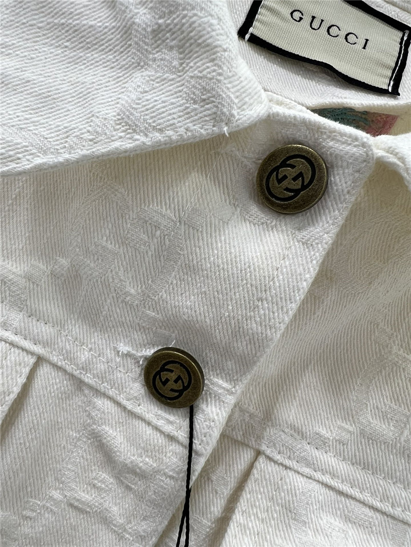 Gvc*1 new double g jacquard all over print denim jacket