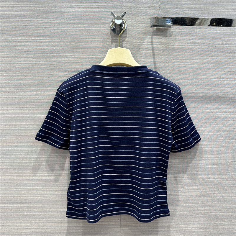 M1um1u striped short-sleeved t-shirt