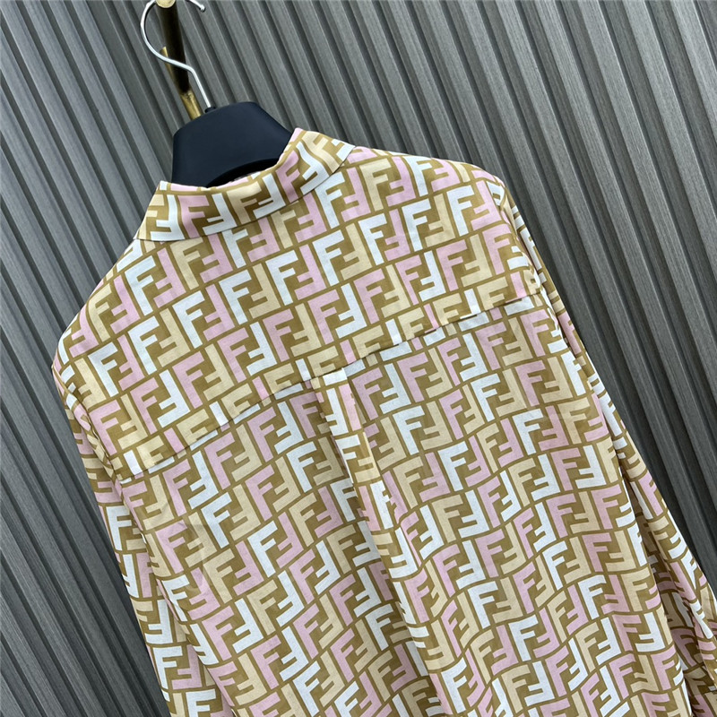 F**di see-through printed shirt