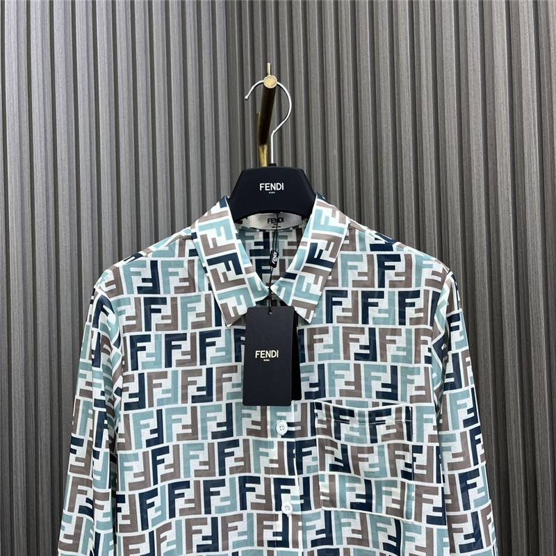 F**di see-through printed shirt