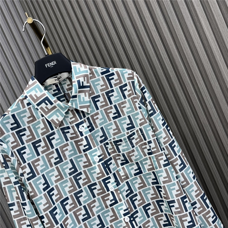 F**di see-through printed shirt