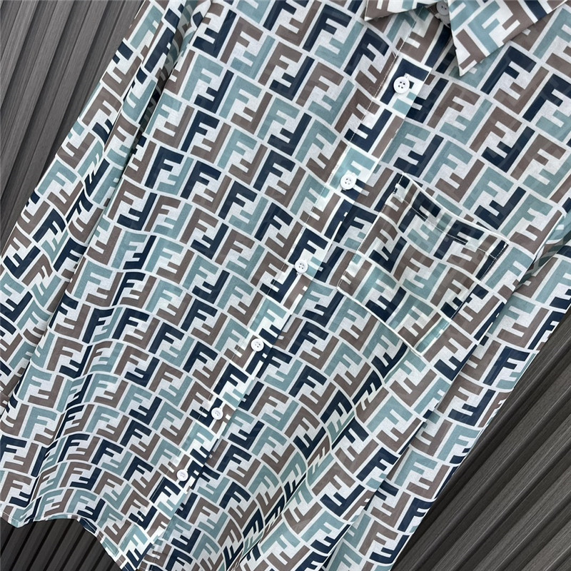 F**di see-through printed shirt