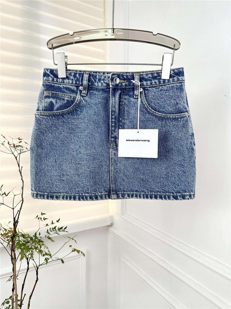 A1exa*der wang denim mini skirt