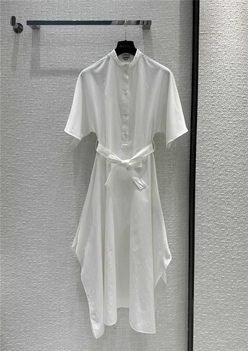 H**me5 h dark pattern jacquard small stand collar dress