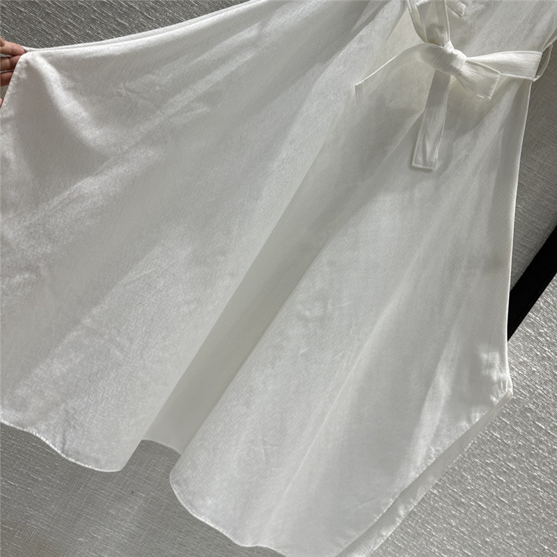 H**me5 h dark pattern jacquard small stand collar dress