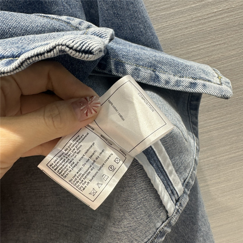 Ch**el coco girls denim blue denim jacket