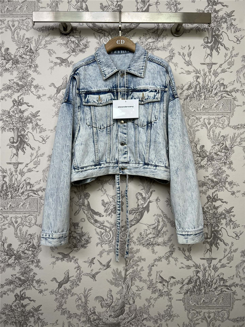 A1exa*der wang new retro denim jacket