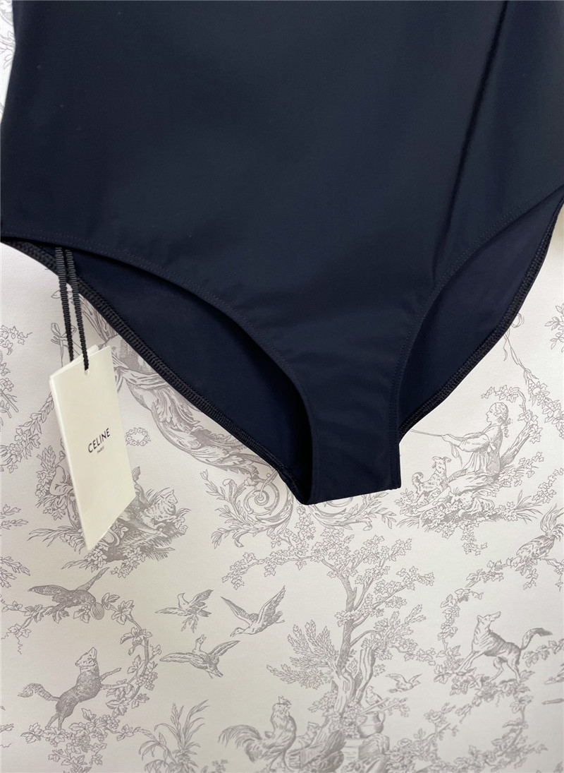 Ce1i*e new diagonal hollow one-piece swimsuit