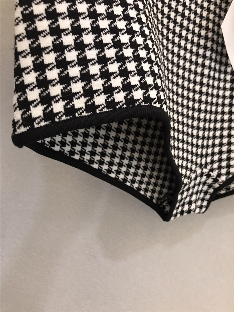 D10r classic houndstooth cross-over swimsuit with straps