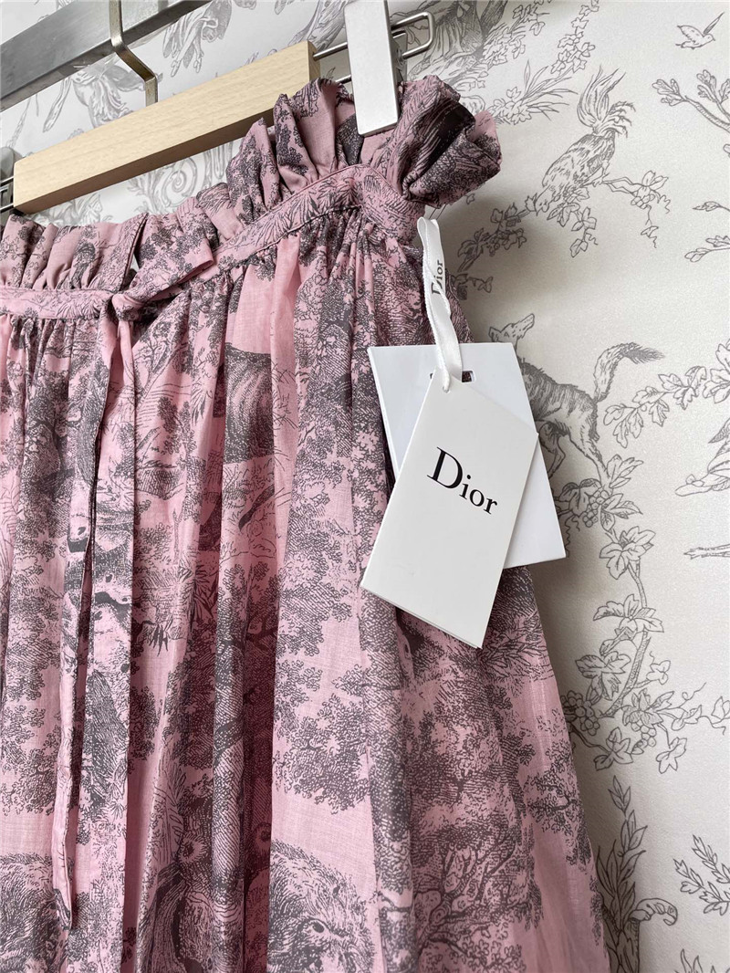 D10r new animal latest collection pleated waist slit long skirt