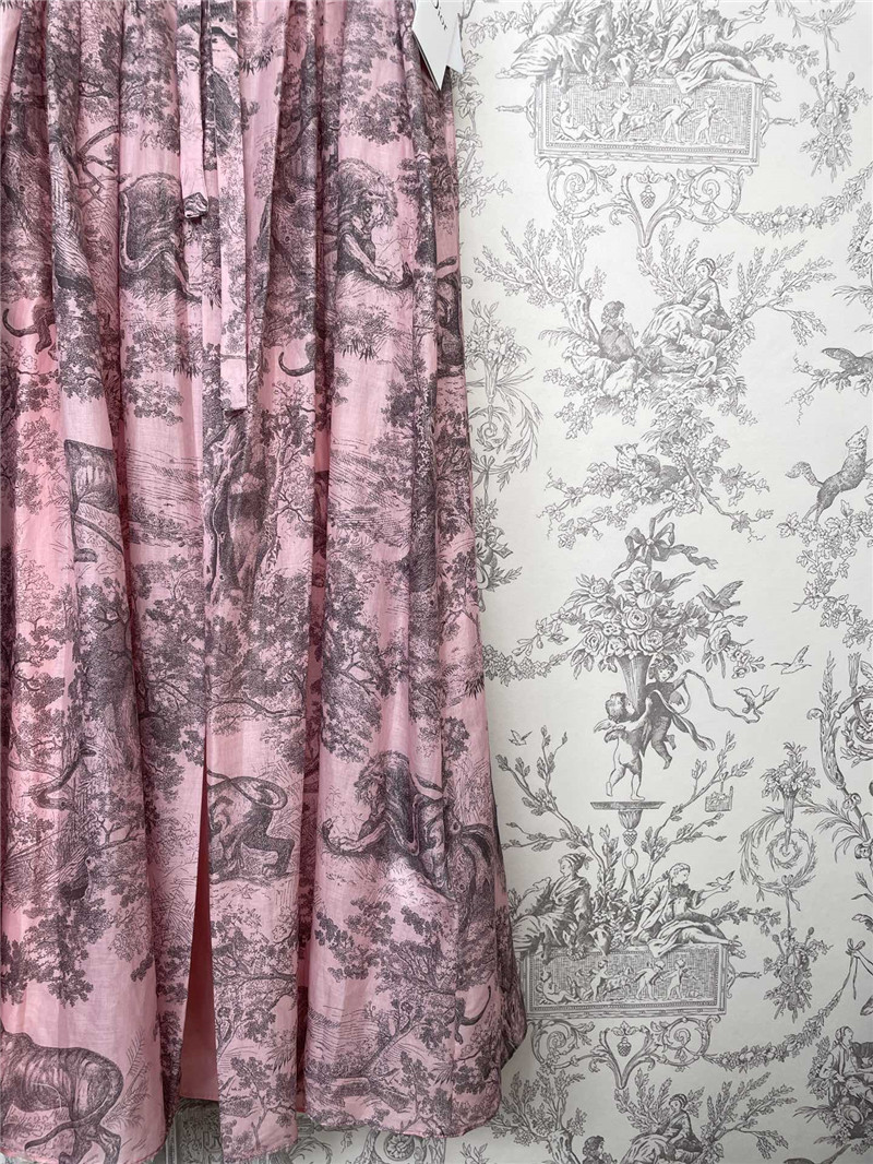 D10r new animal latest collection pleated waist slit long skirt