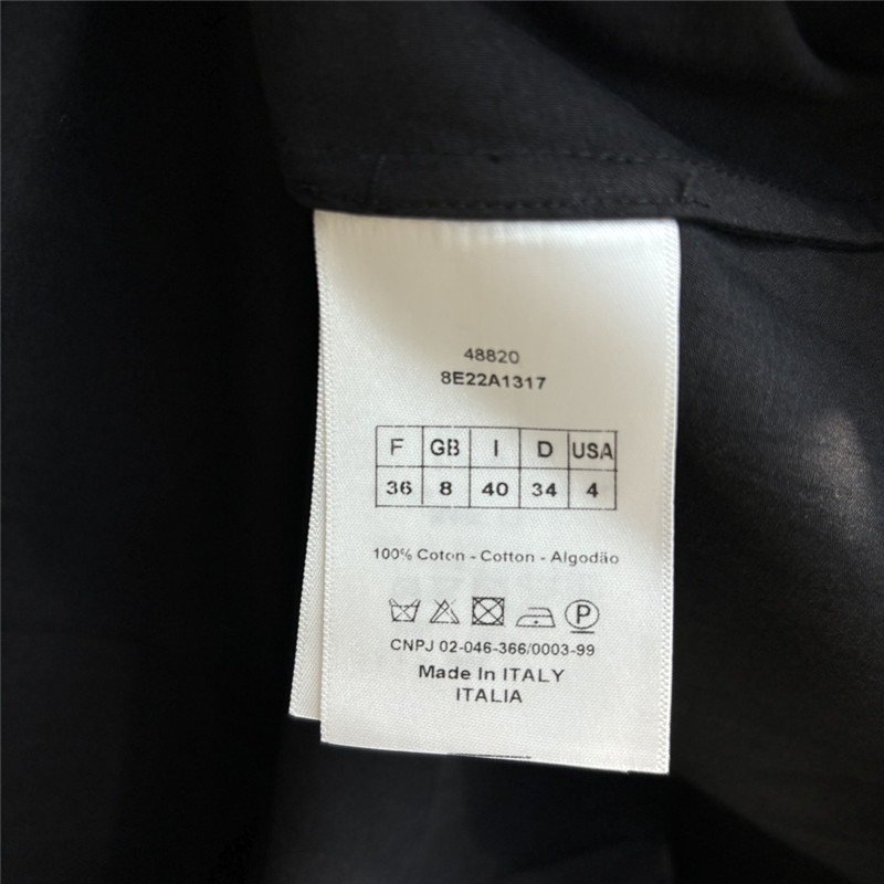 D10r workwear style stand collar dress