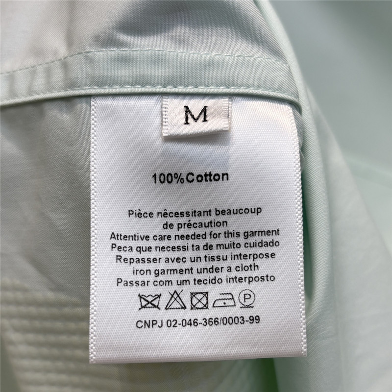 F**di fake two piece offset printed pattern stand collar shirt