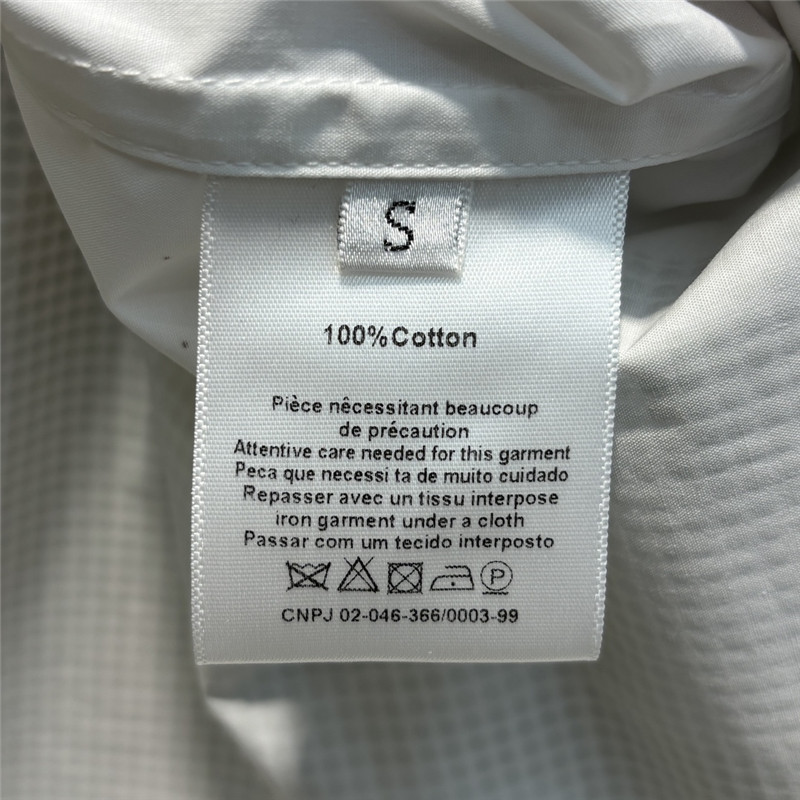 F**di fake two piece offset printed pattern stand collar shirt