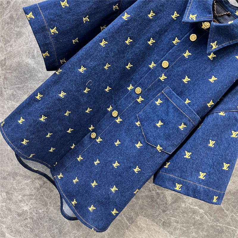 l0vis Vvtt0n lv denim short sleeve shirt