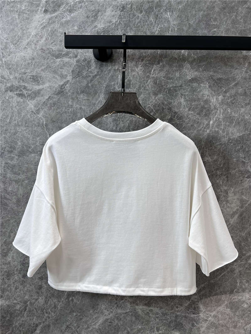 Gucci embroidered lettering strawberry T-shirt