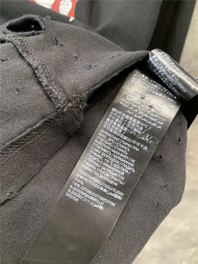 Ba1en*iaga antwerp castle destruction printed short-sleeved t-shirt