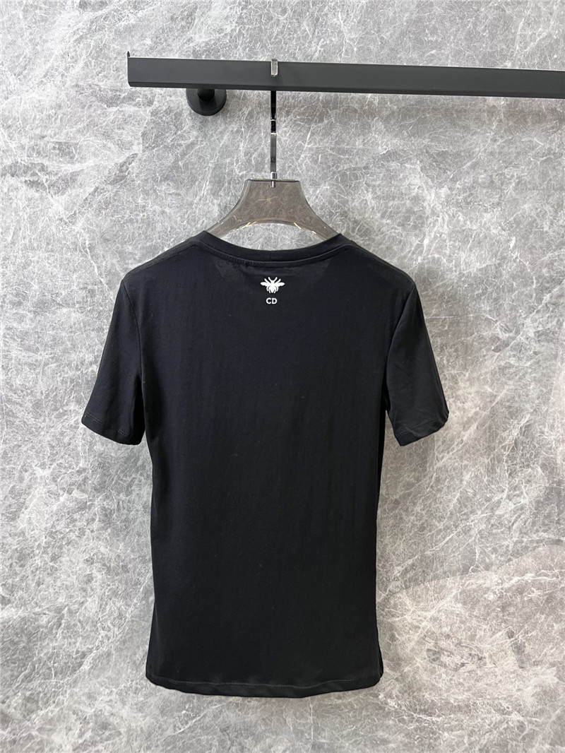 D10r eiffel tower printed round neck short-sleeved t-shirt