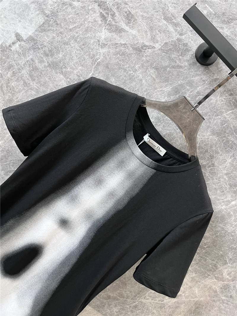 D10r eiffel tower printed round neck short-sleeved t-shirt