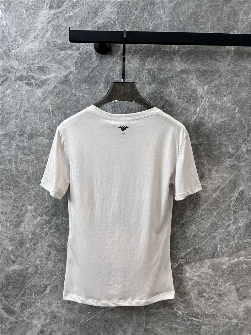 D10r eiffel tower printed round neck short-sleeved t-shirt