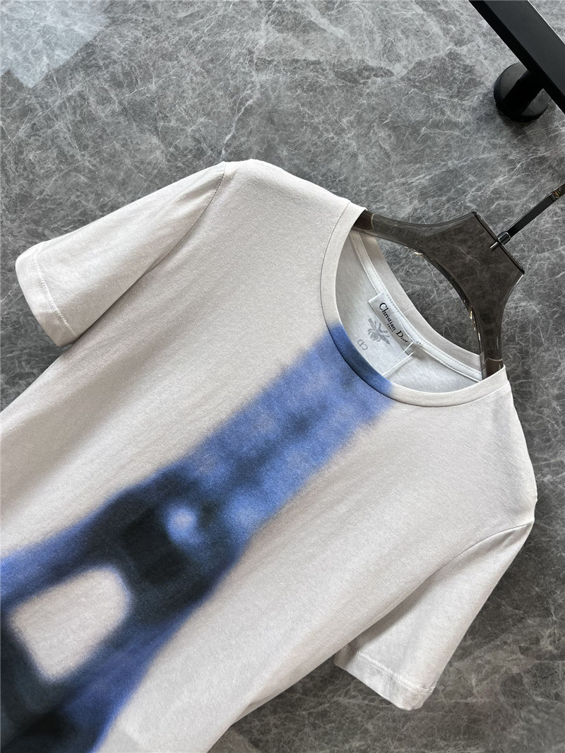 D10r eiffel tower printed round neck short-sleeved t-shirt