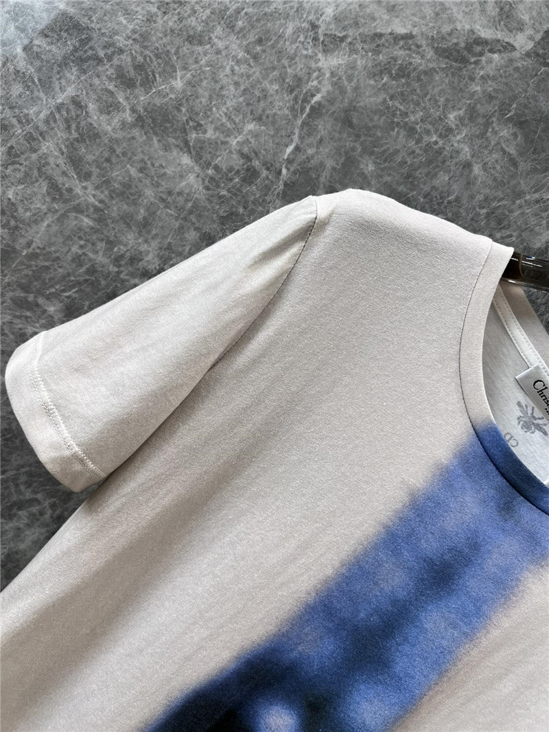 D10r eiffel tower printed round neck short-sleeved t-shirt