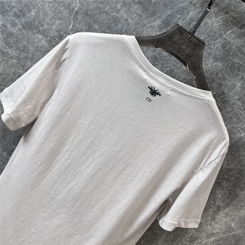 D10r eiffel tower printed round neck short-sleeved t-shirt