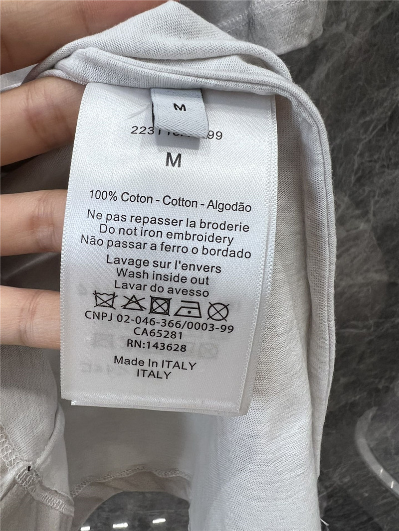 D10r eiffel tower printed round neck short-sleeved t-shirt