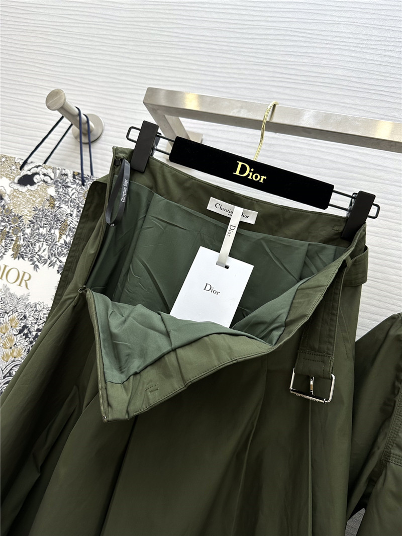 D10r retro green pleated skirt