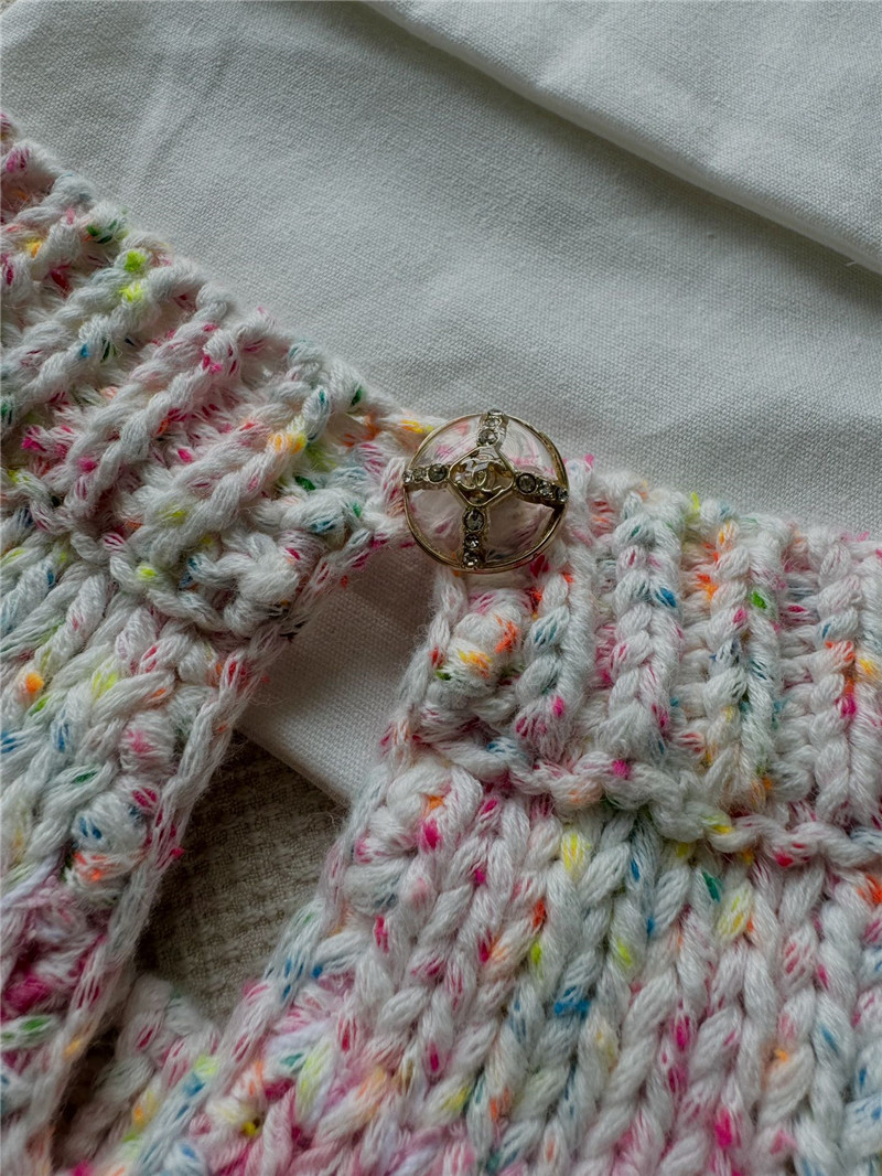 Ch**el pink striped knitted t-shirt