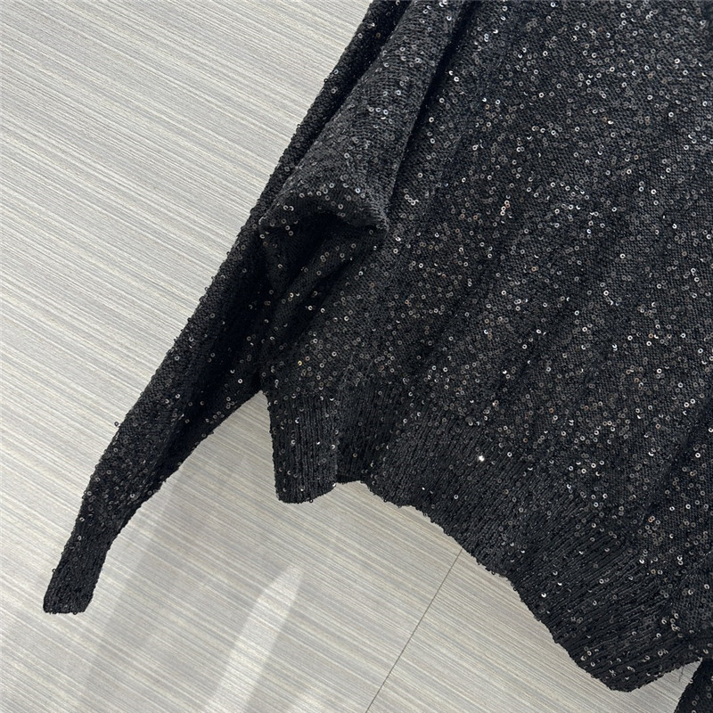 BC cashmere silk yarn V-neck knitted top