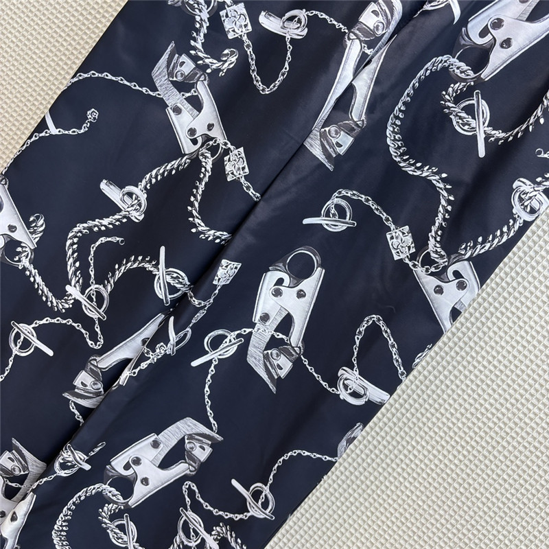 Bv*b*rry printed pattern wide-leg pants