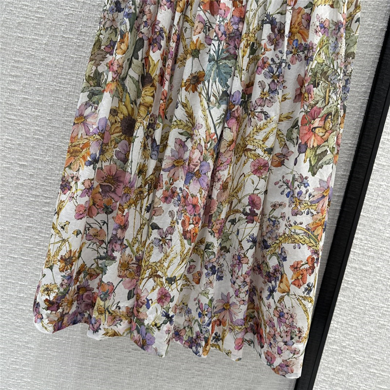 D10r spring garden print long skirt