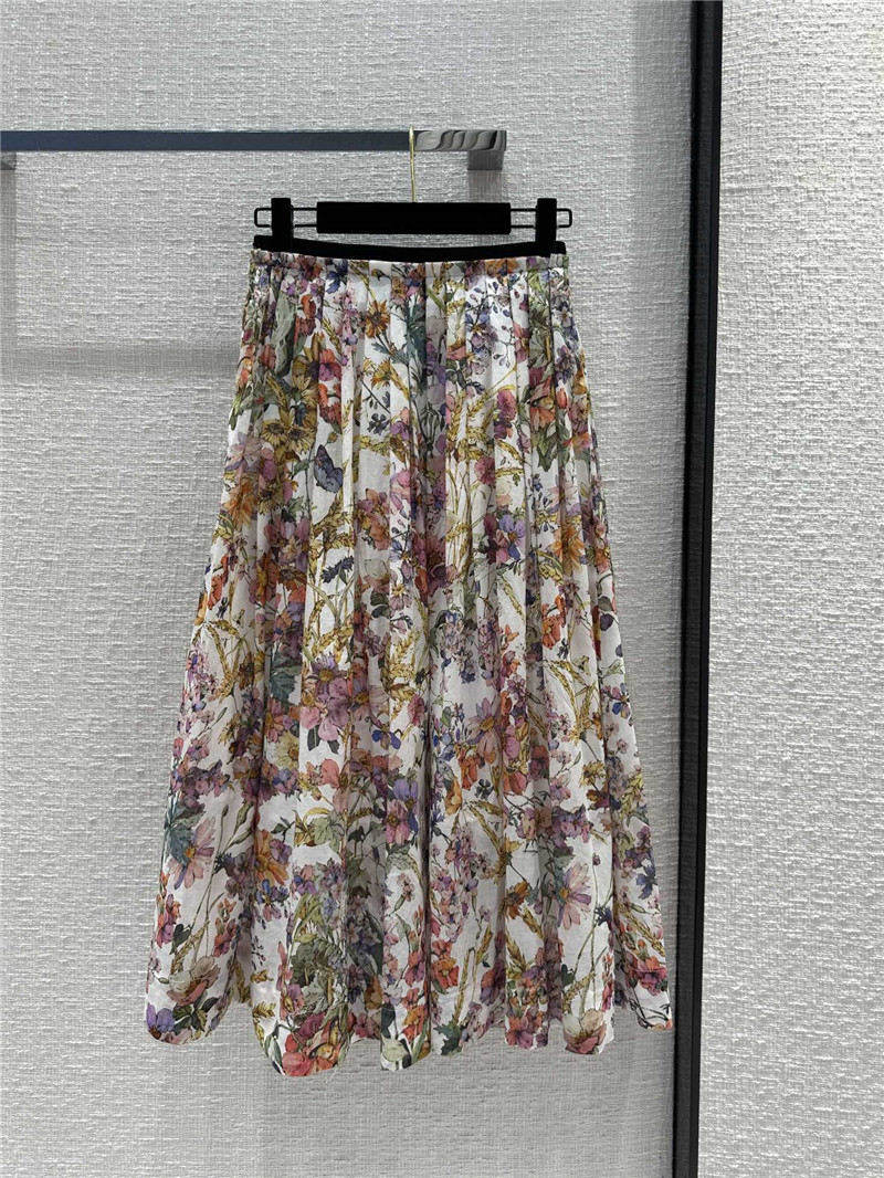 D10r spring garden print long skirt