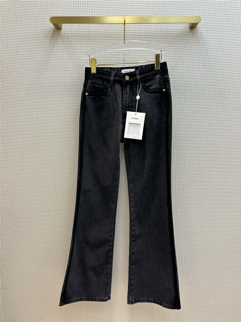 Ch**el vintage graphite gray bootcut jeans